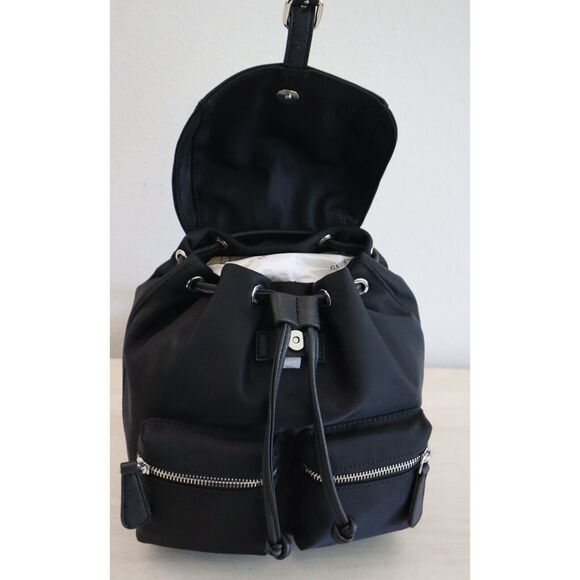 Guess NL917232 Women's Black Clemmons Nylon Rucksack Backpack - Picture 7 of 11